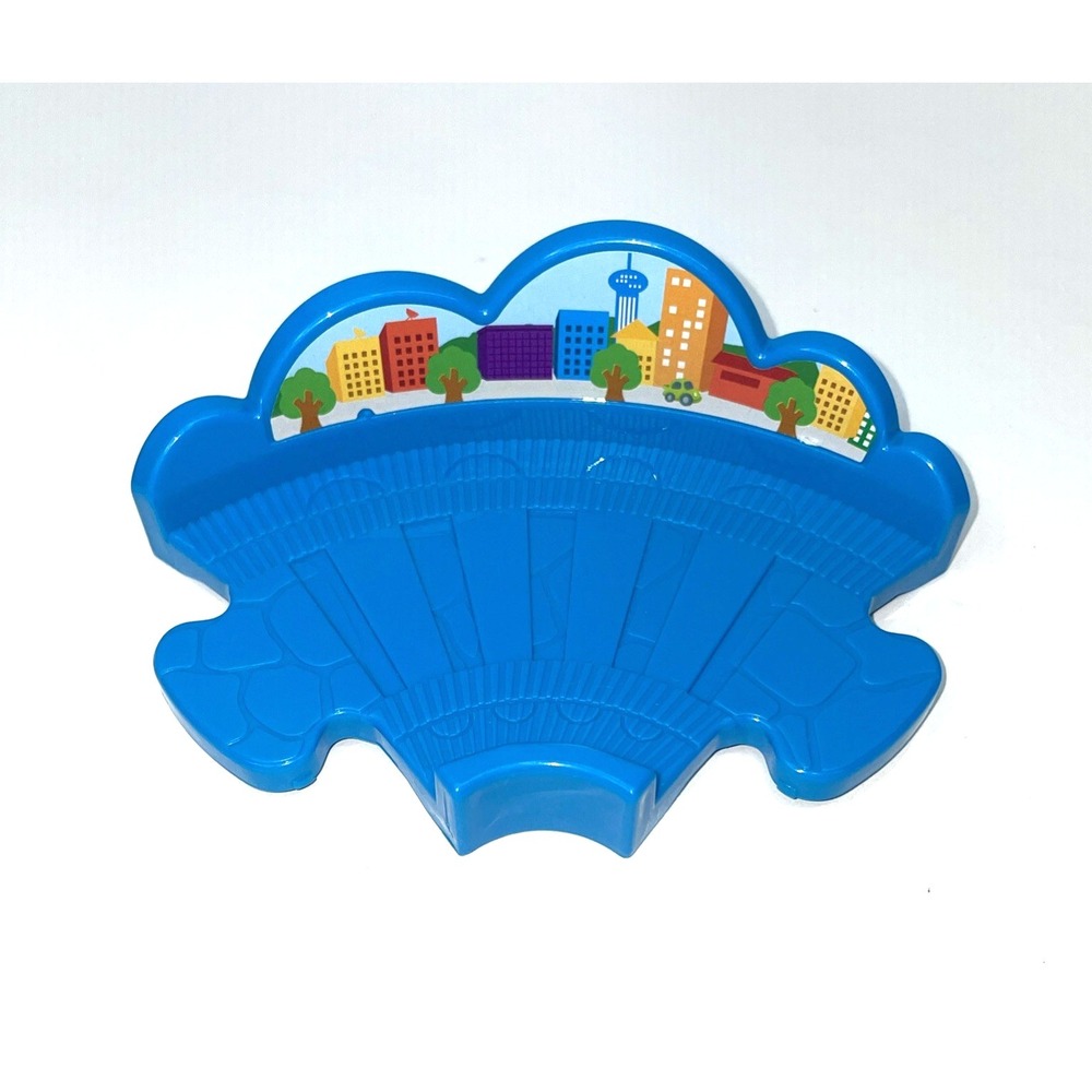 VTech Go! Go! Smart Wheels Train Station Replacement Part Blue 90 Degree Track
